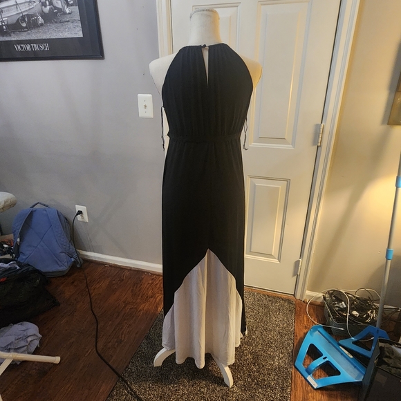 Black and White Maxi Dress - Picture 2 of 3